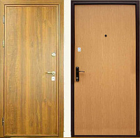 Железная входная дверь с отделкой ламинат с 2-х сторон и шумоизоляцией ВЛД 004