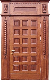 Входная деревянная дверь из массива Scandoors Wood F012