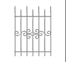 Кованая решетка РК 019