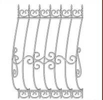 Кованая решетка РК 021