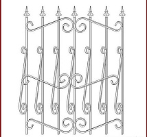 Кованая решетка РК 024