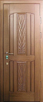 Дверь с панелями МДФ одностворчатая для загородного дома ВФД 009