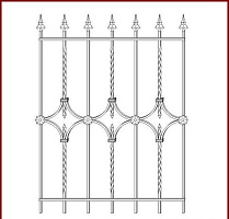Кованая решетка РК 023