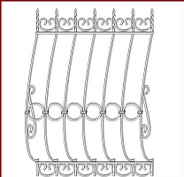 Кованая решетка РК 015
