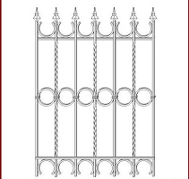 Кованая решетка РК 013