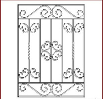 Кованая решетка РК 010