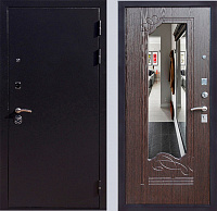 Входная дверь с порошковым напылением + МДФ с зеркалом ВПД 004