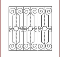 Кованая решетка РК 025