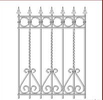Кованая решетка РК 014