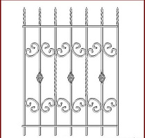 Кованая решетка РК 017