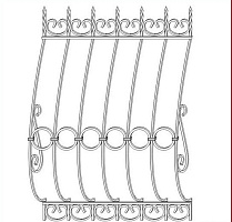 Кованая решетка PK 001